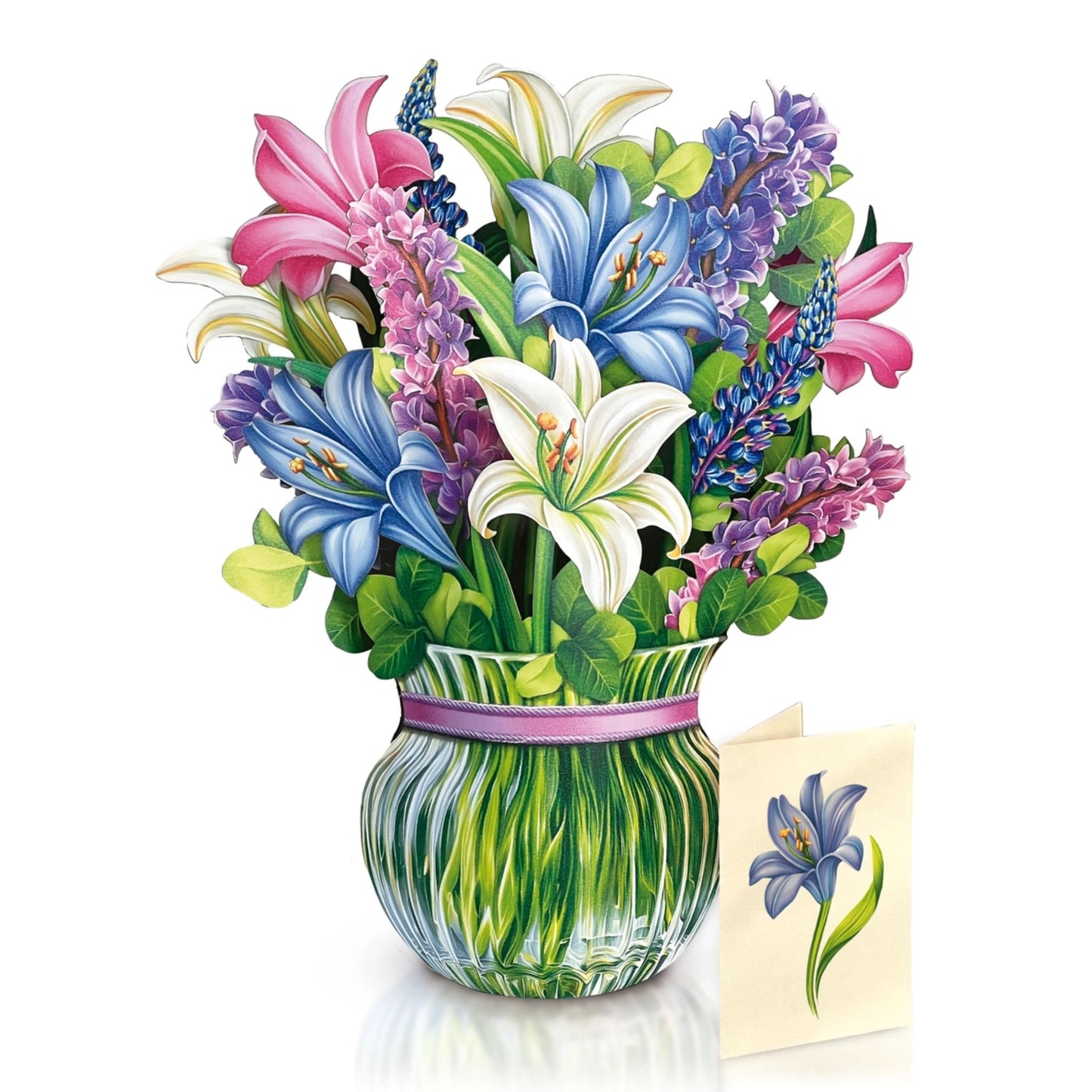 Lilies and Lupines Greeting Cards