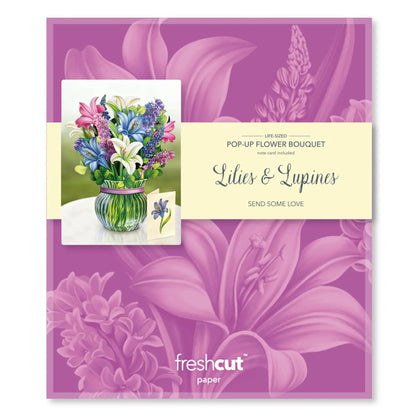 Lilies and Lupines Card Bouquet