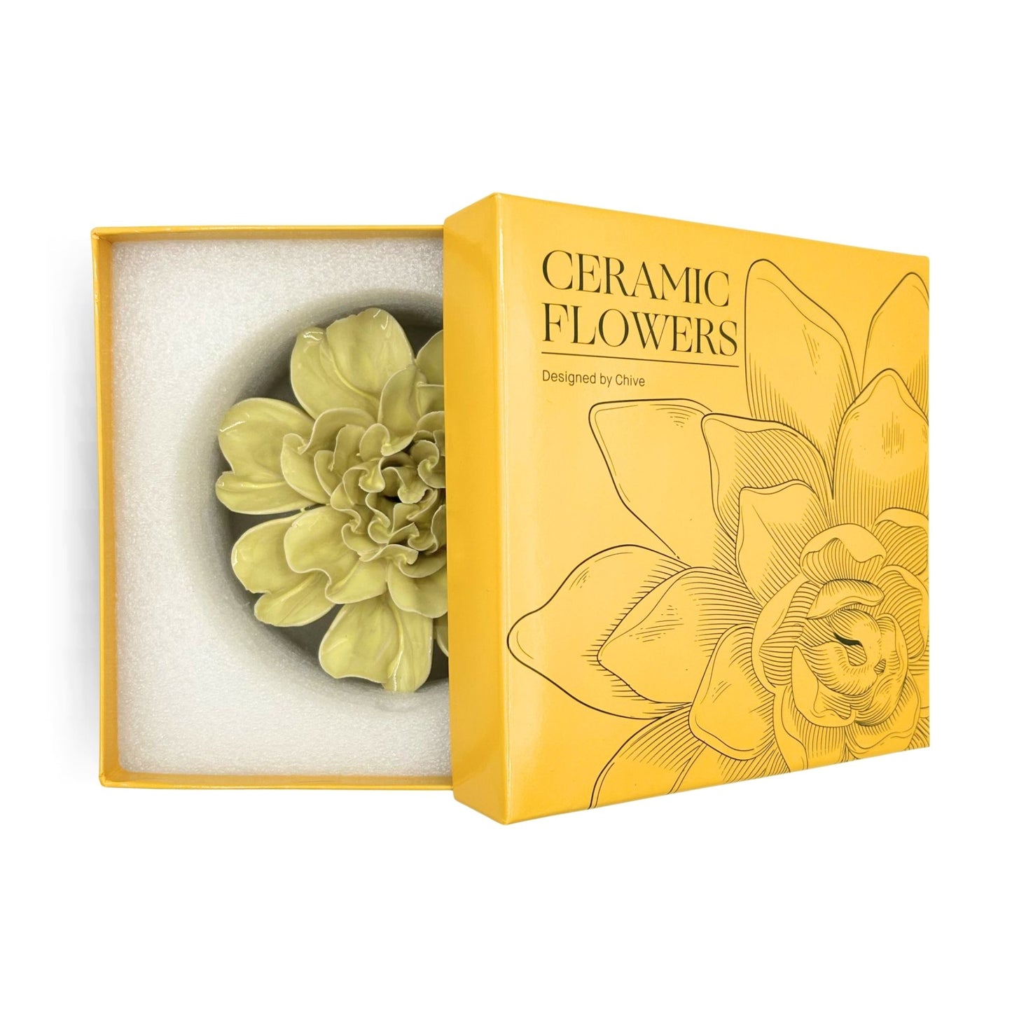 Lime Yellow Larkspur Floral Wall Art