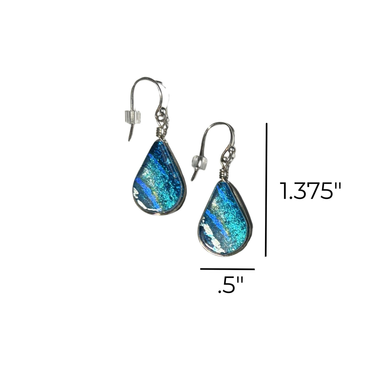 Lotus Earring - Sea Blue