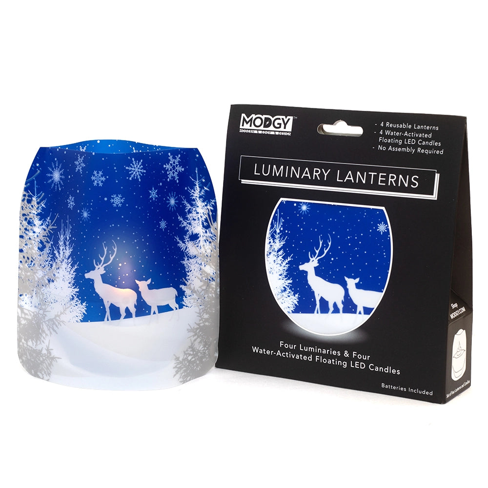 Luminary - OhDeer - Festive Christmas Winter Scene