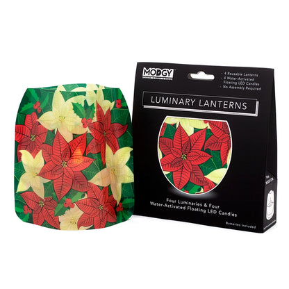 Luminary - OnPoint - Christmas Poinsettia