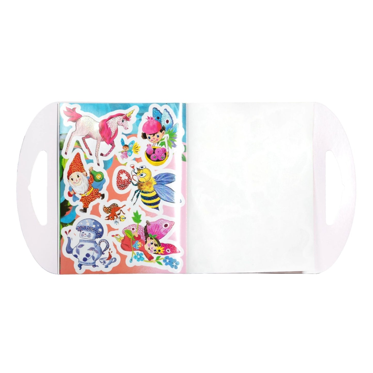 Magical Creatures Shiny Colorful Sticker Book With Foil