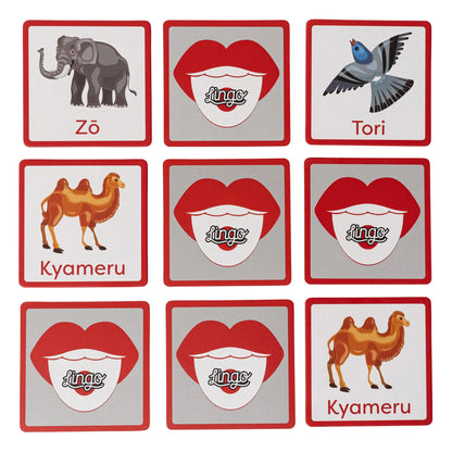 Memory Match Japanese Animals Game