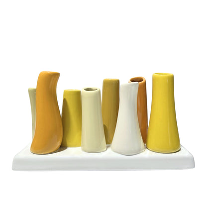 Mini Bud Vases in Yellow