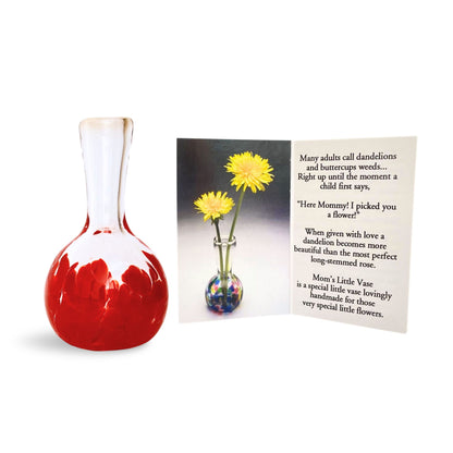 Moms little Glass Vase Cherry Henrietta Glass