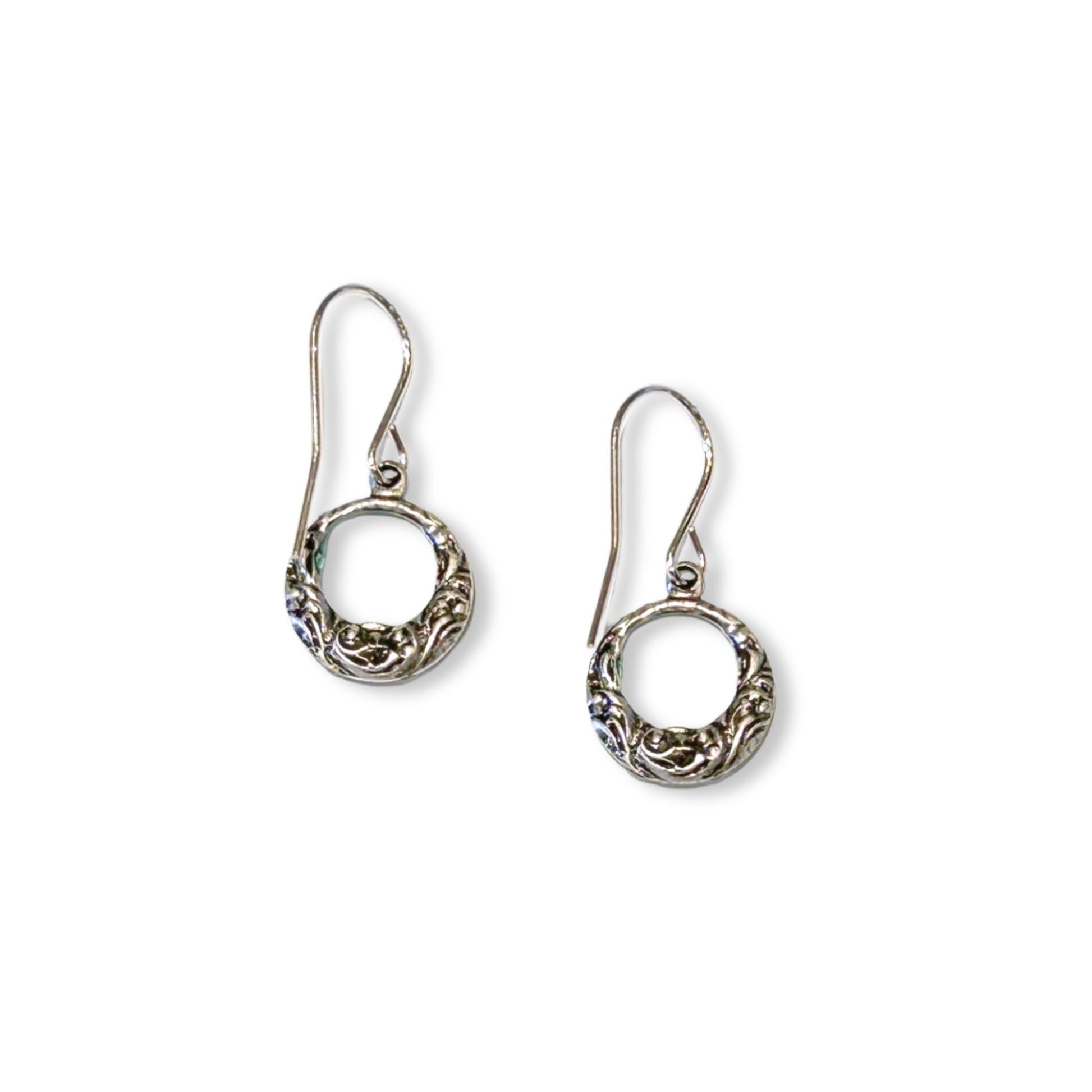 Moonlight Blue Hoop Drop Style Earrings Firefly