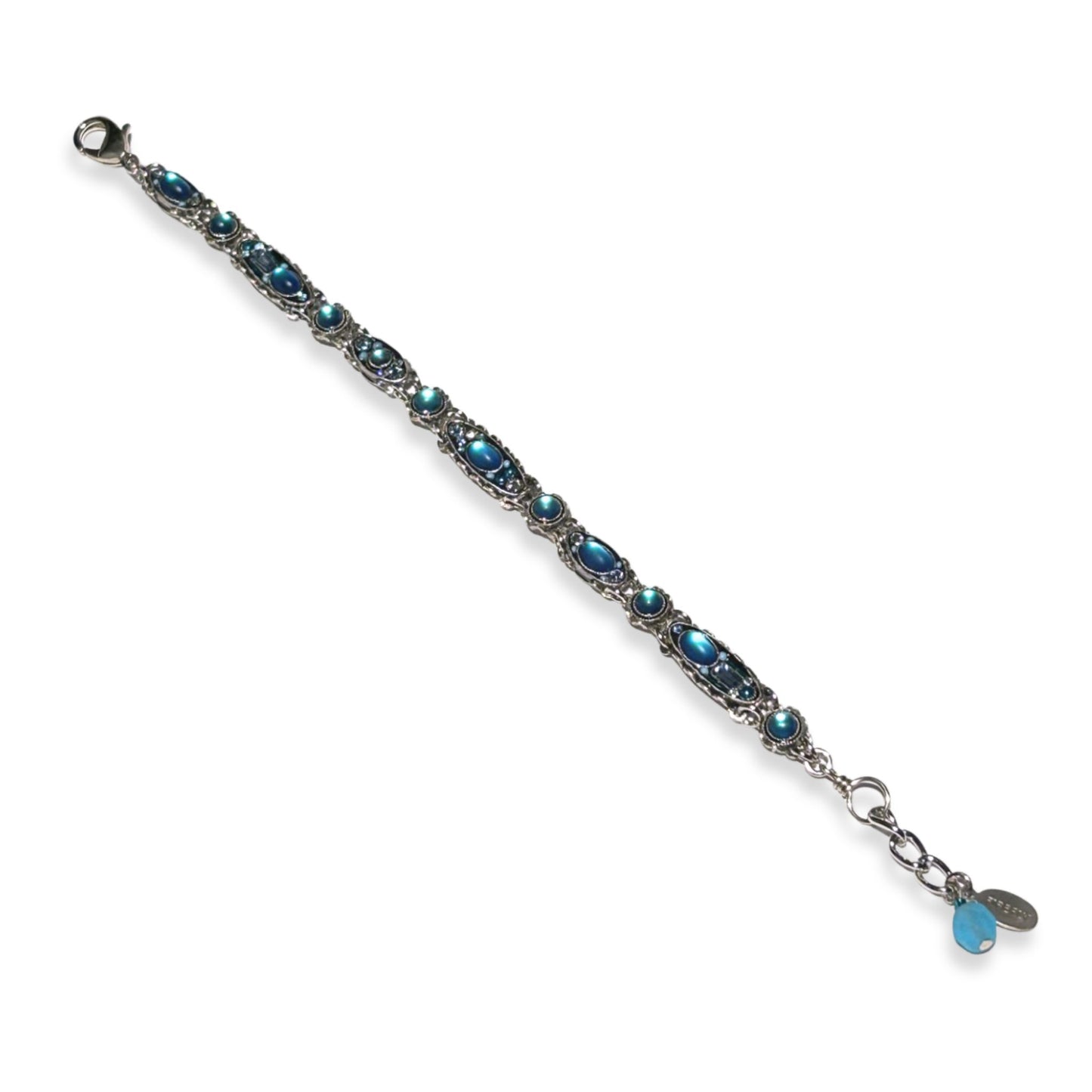 Moonlight Blue Turquoise Adjustable Bracelet