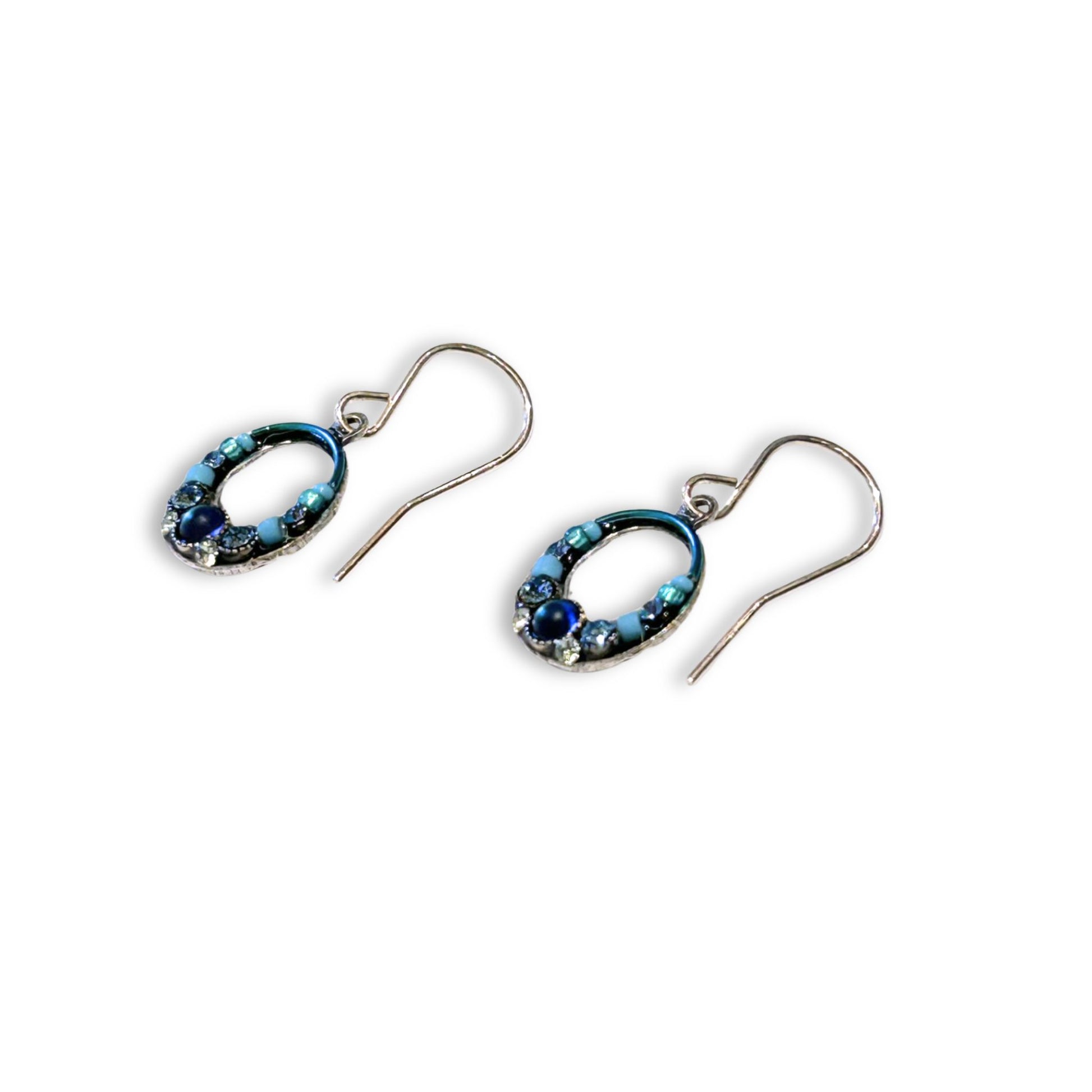 Moonlight Hoop Earrings - Lt Blue