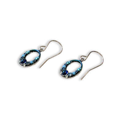 Moonlight Hoop Earrings - Lt Blue