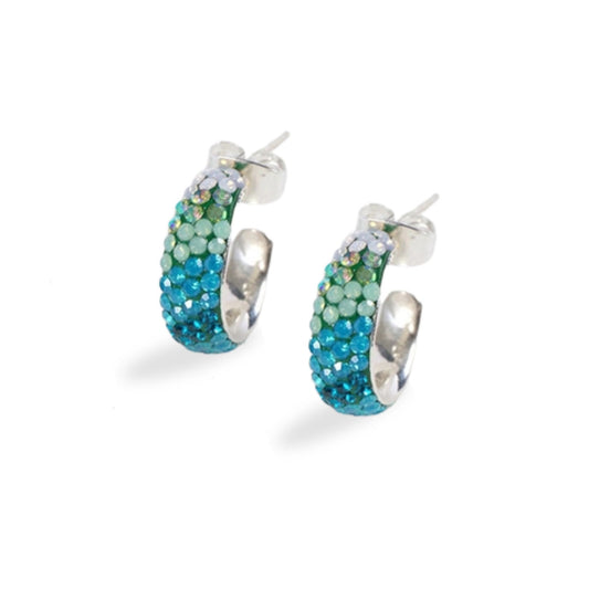Mosacio Petite Hoop Earrings - Fern