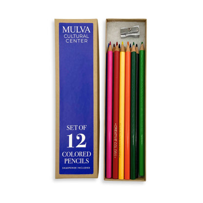 Mulva Cultural Center Logo Colored Pencil