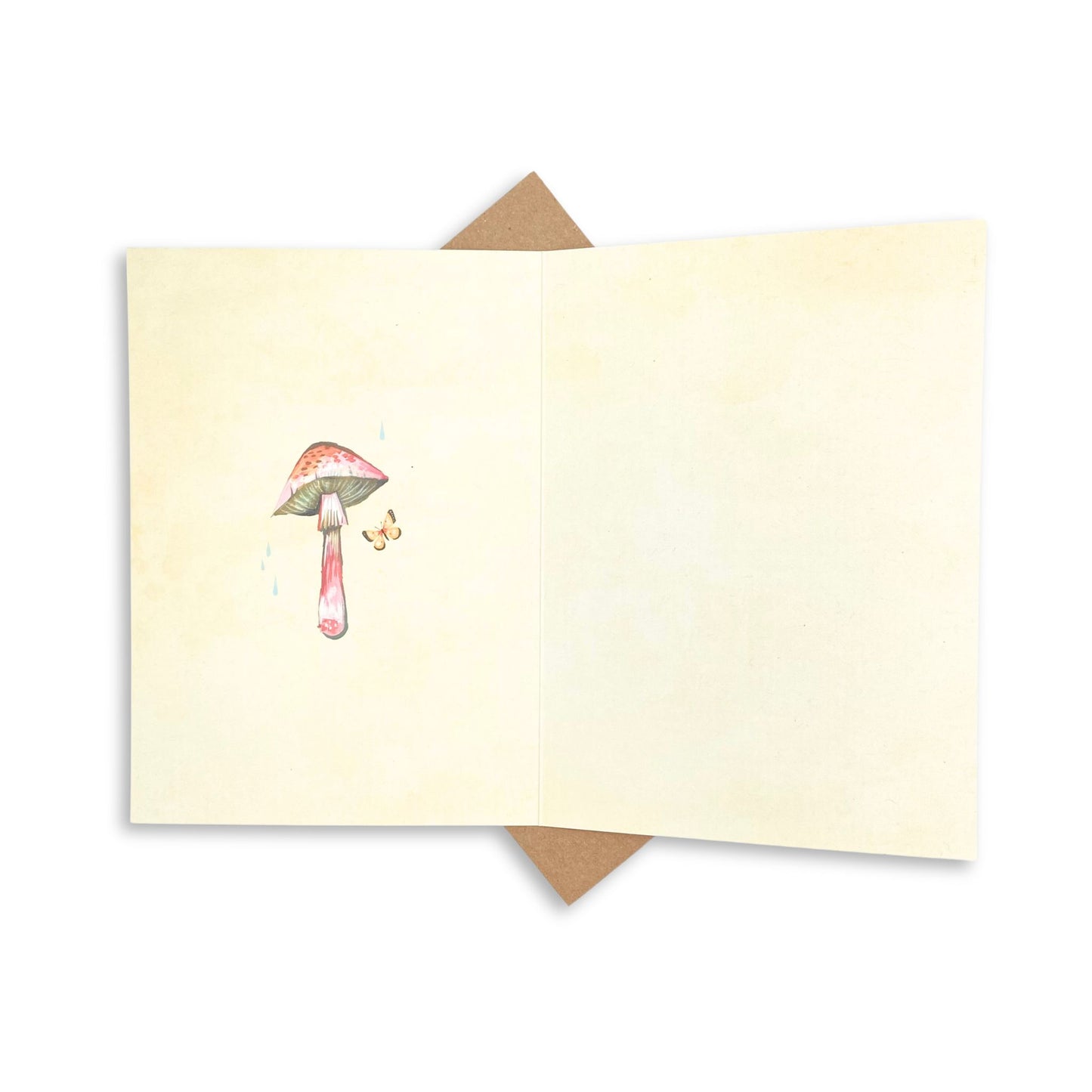 Mushrooms colorful blank card