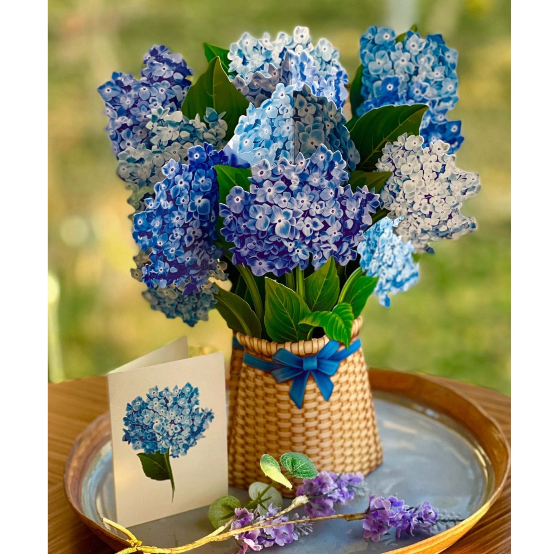 Nantucket Hydrangeas pop up card