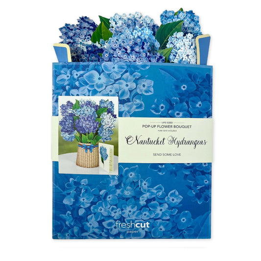 Nantucket Hydrangeas pop up floral bouquet