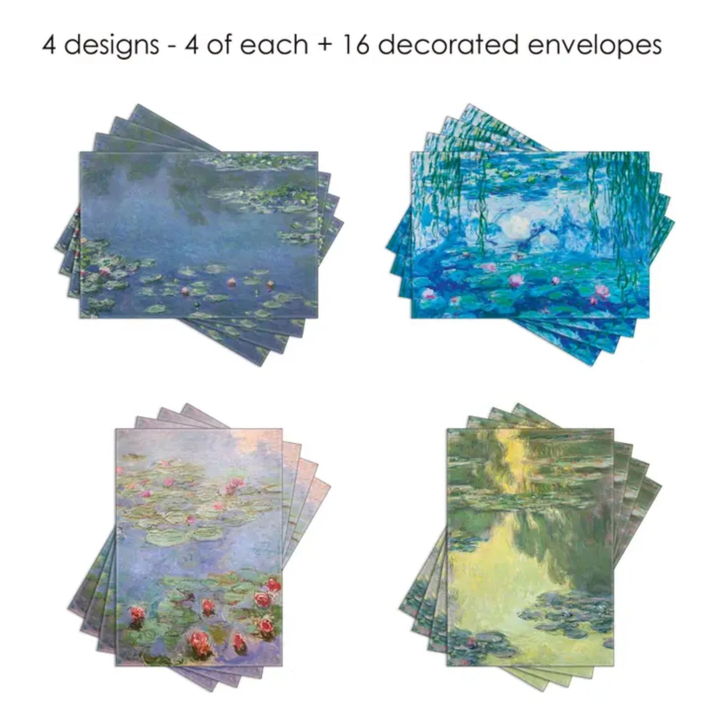 Note Cards - Monet Water Lily