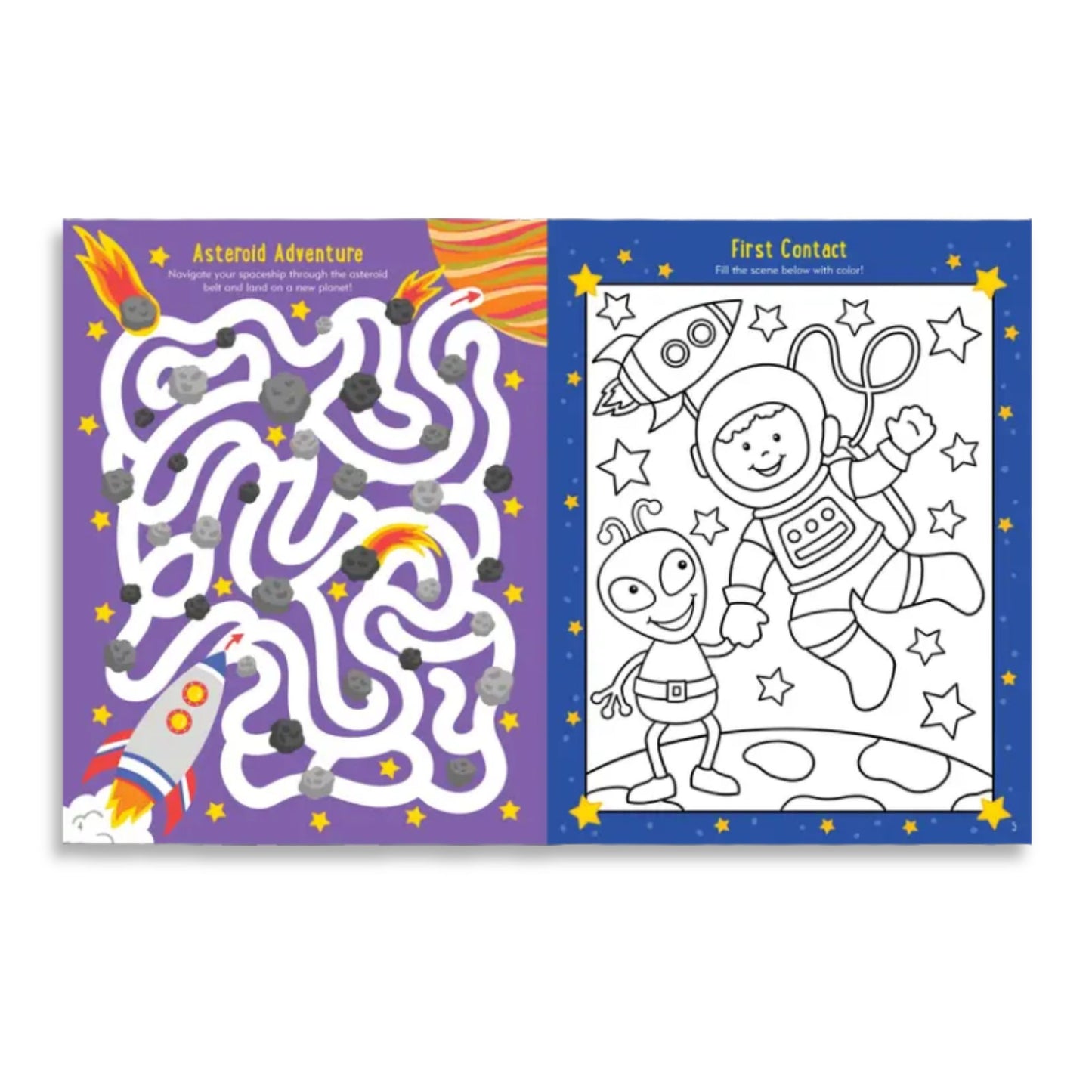 Outer Space Activity Book Kids