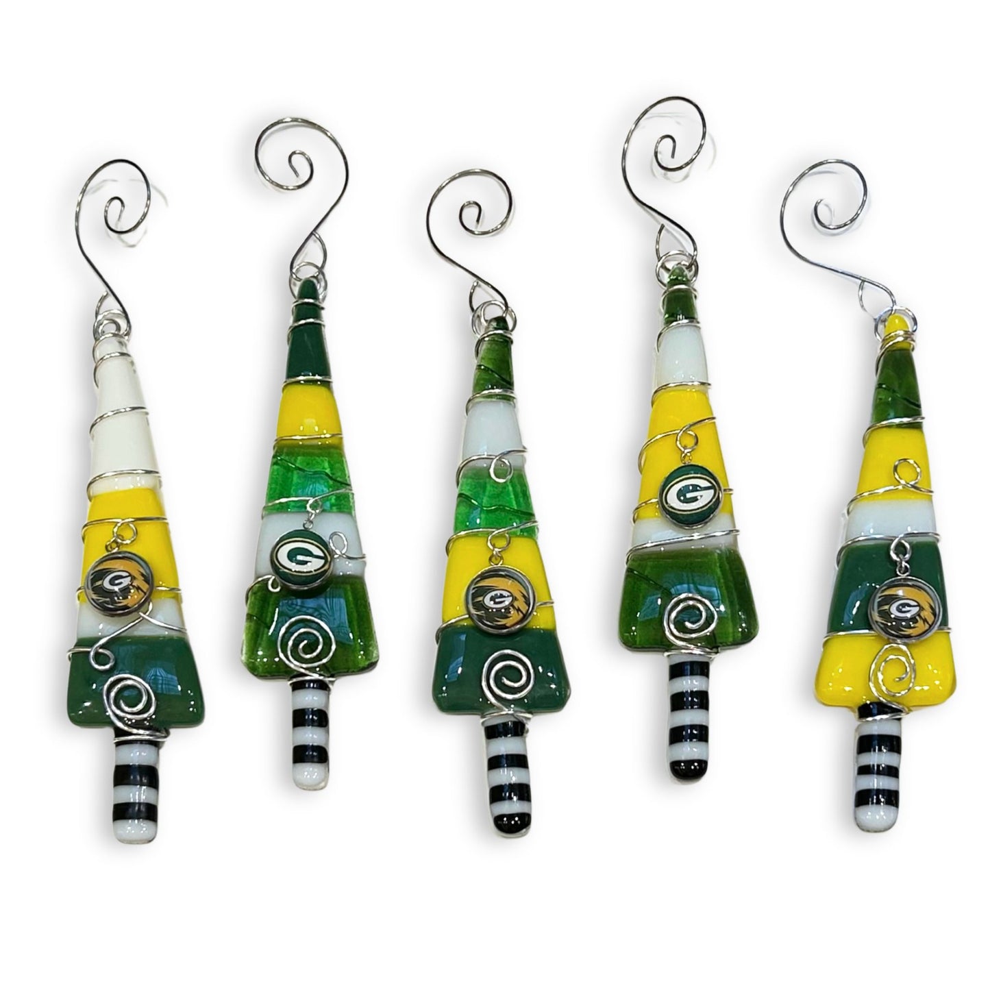 Packers Christmas Tree Glass Ornament