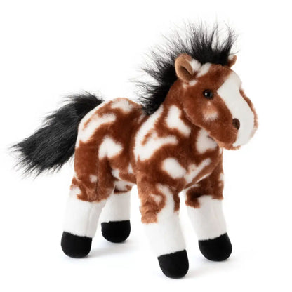 Painted Horse Stuffed Animal - Brown and White