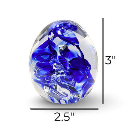 Paperweight - Blue Swirls