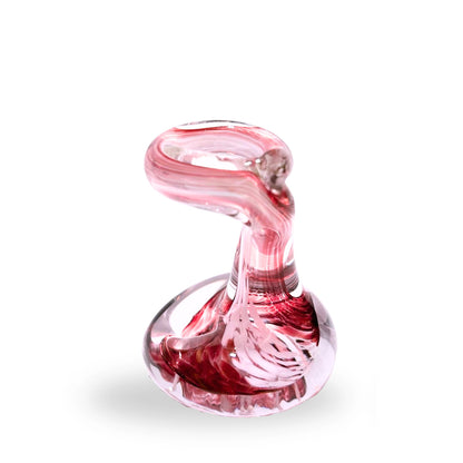 Pen Holder - Cranberry Red Glass Gift