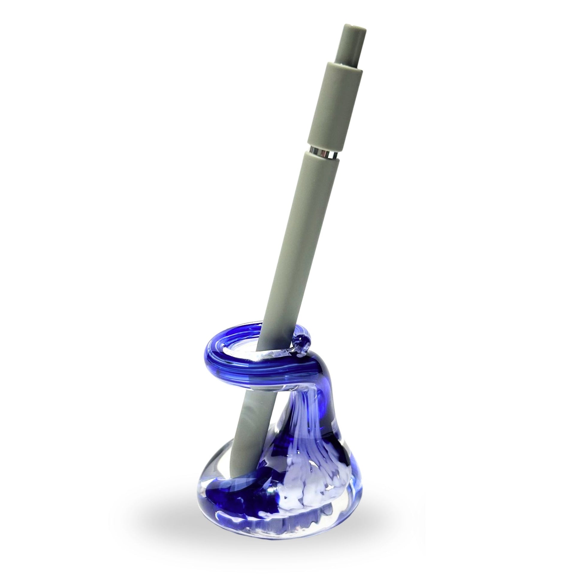 Pen Holder - Dark Blue Glass Corporate Gift