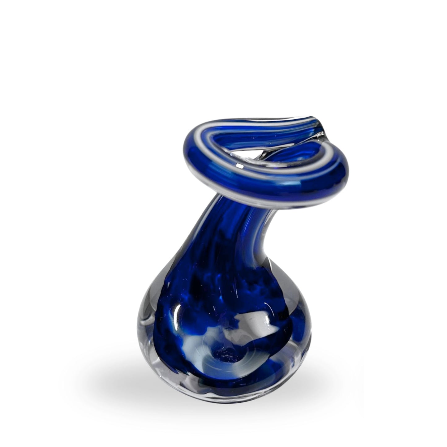 Pen Holder - Glacier Blue Glass 