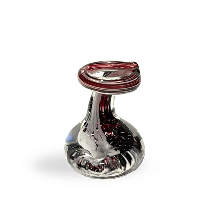 Pen Holder Copper Ruby Glass Gift