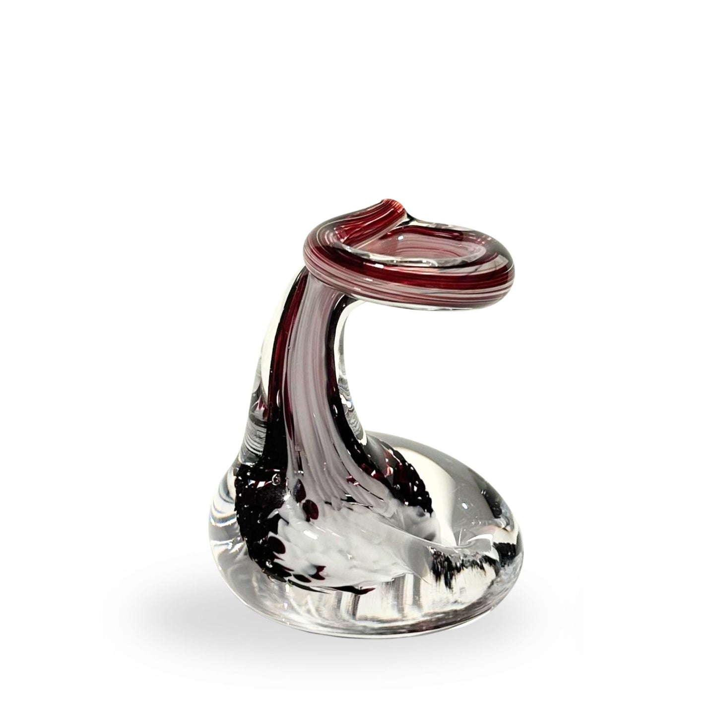Pen Holder Copper Ruby Glass Gift Graduation