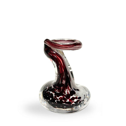 Pen Holder Copper Ruby Red Fire and Fern Glass Studio