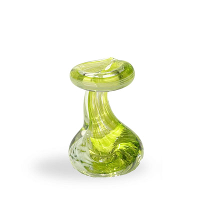 Pen Holder Lime Yellow Glass Gift