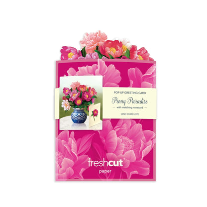 Peony Paradise pop up pink flowers cards