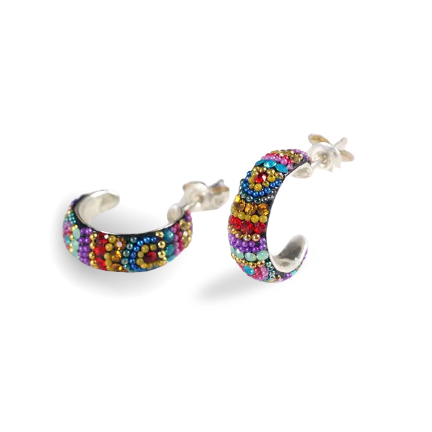 Petite Huggie Earrings - Kaleidoscope