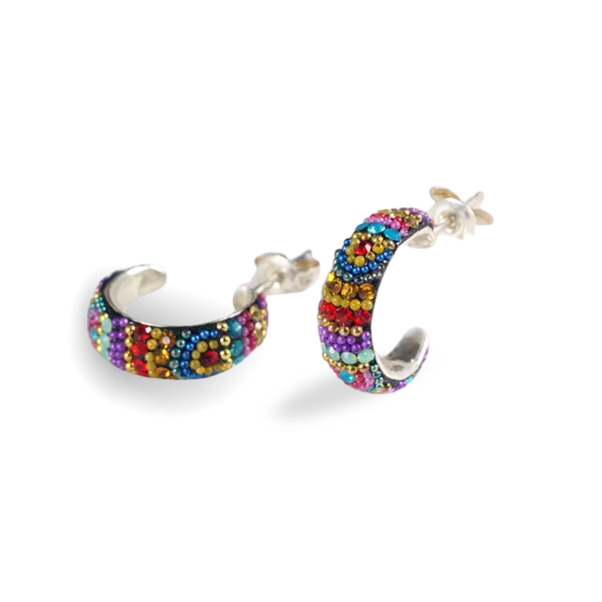 Petite Huggie Earrings - Kaleidoscope