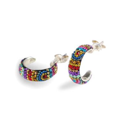 Petite Huggie Earrings - Kaleidoscope