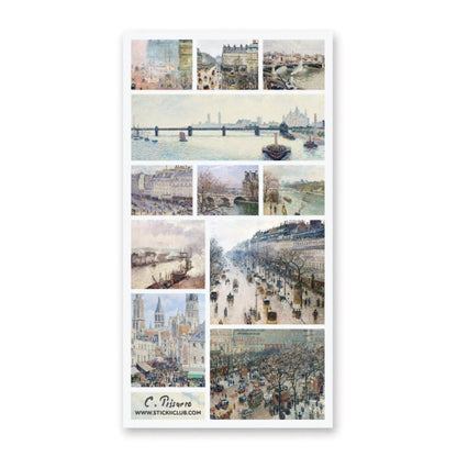 Pissarro's Paris Sticker Sheet