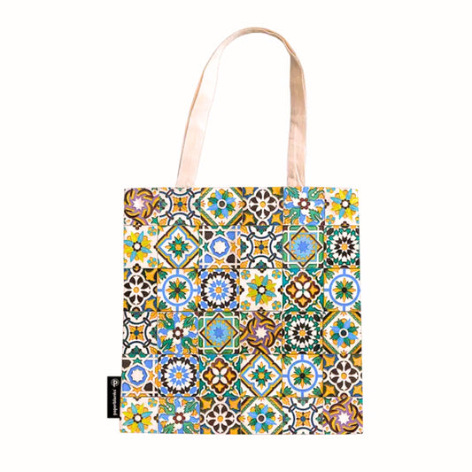 Portuguese Tiles Canvas Tote Bag