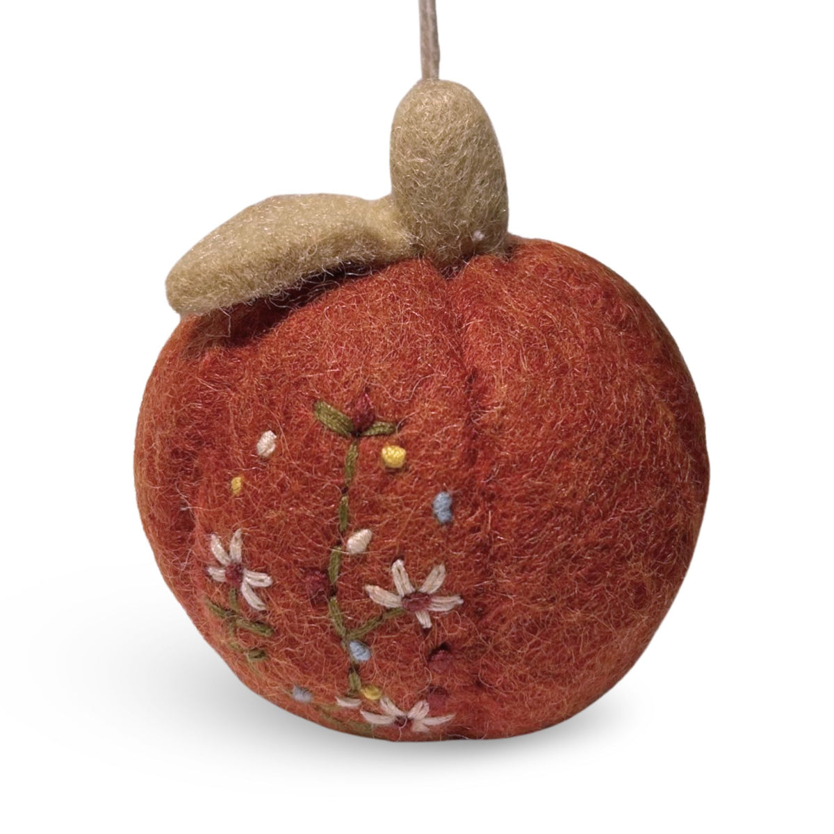 Pumpkin Felted Wool Fall Decoration