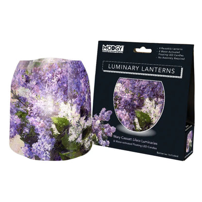 Purple Lilacs Luminary Lantern