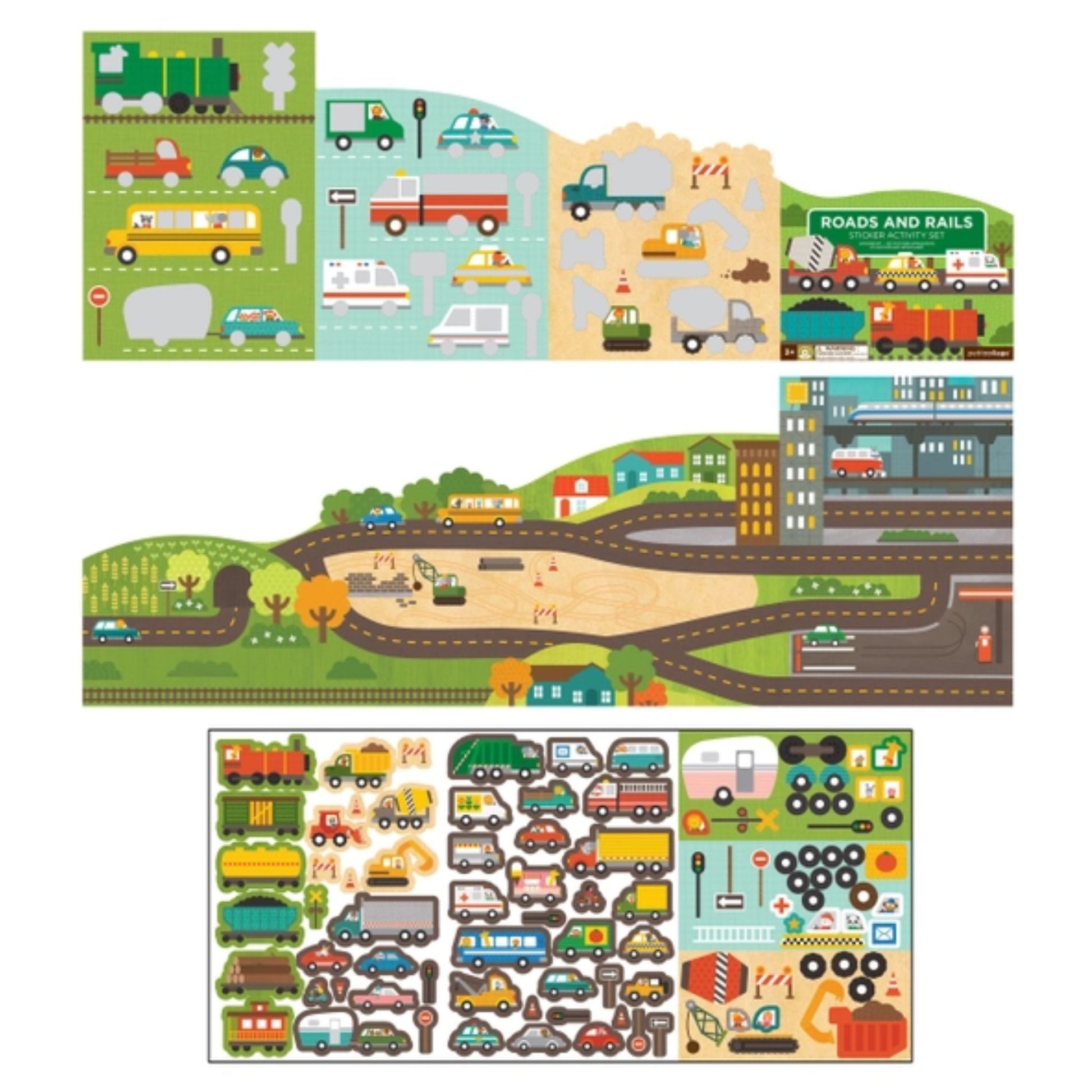 Roads and Rails Sticker Activity Set