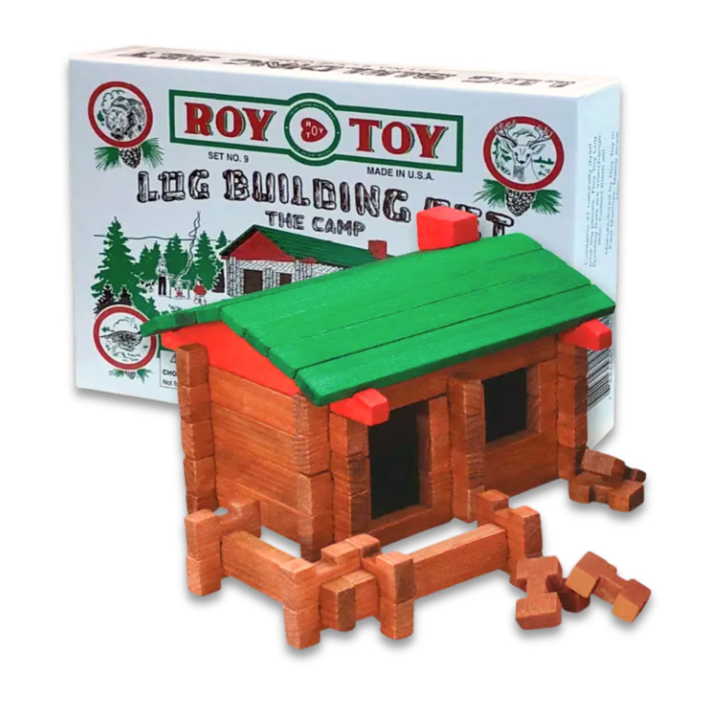 Roy Toy The Camp Wooden Building Block Set
