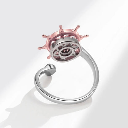 Rudder Fidget Spinner Ring - Copper