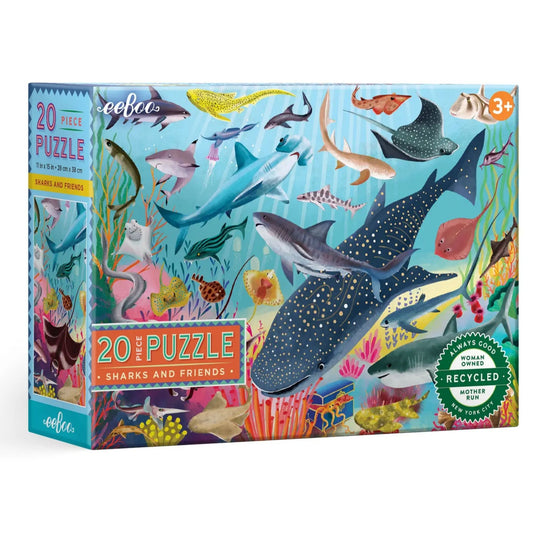 Shark sea creatures jumbo 20 piece puzzle