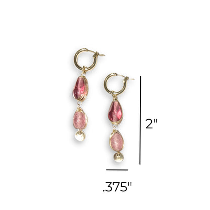 Sherbet Glass Earrings