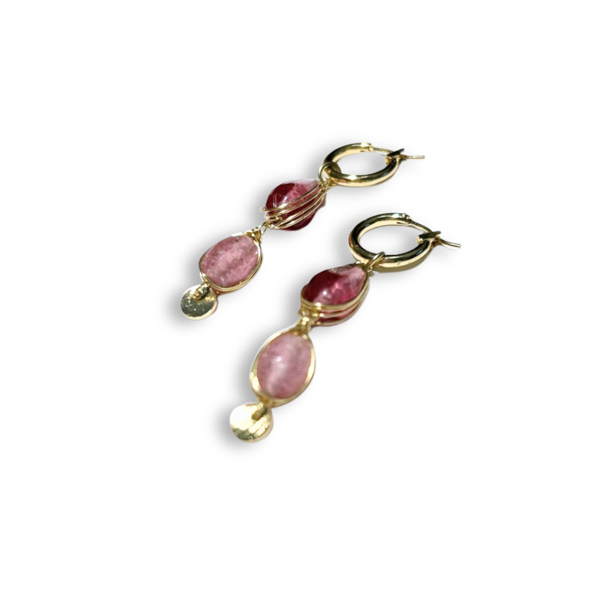 Sherbet Pink Drop Earrings