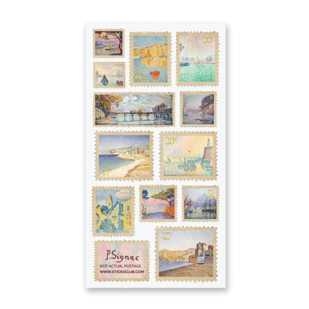 Signac Stamp Sticker Sheet