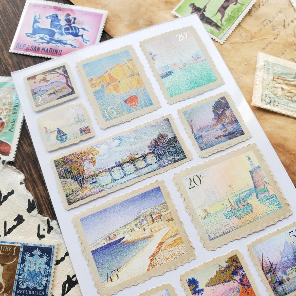 Signac Paul Stamp Sticker Sheet