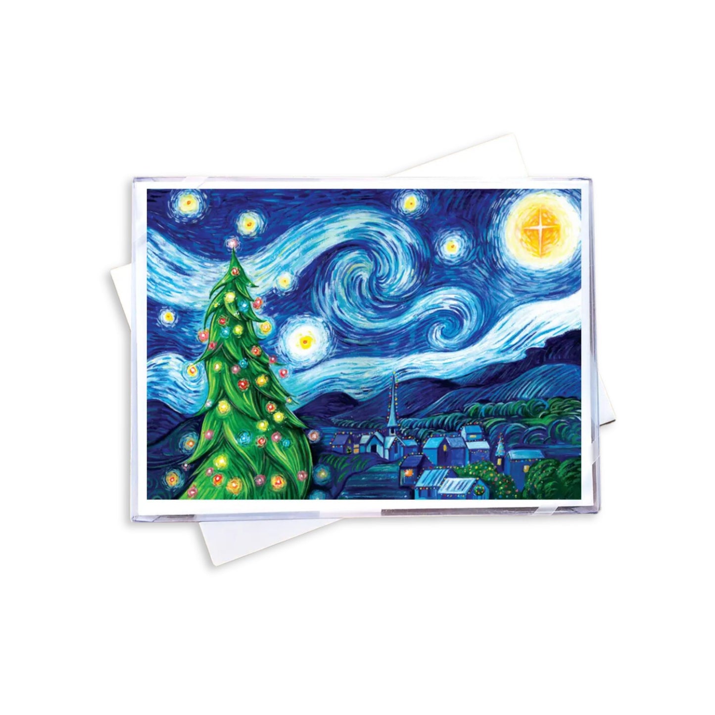 Silent night Starry Night Van Gogh Boxed Set of holiday cards
