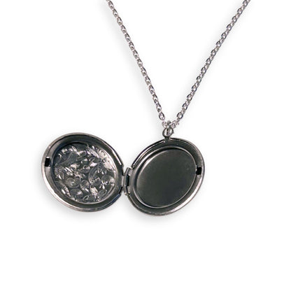 Silver Bird Locket Necklace