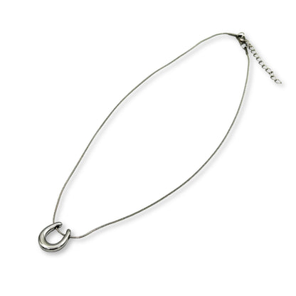 Silver Horse Shoe Necklace